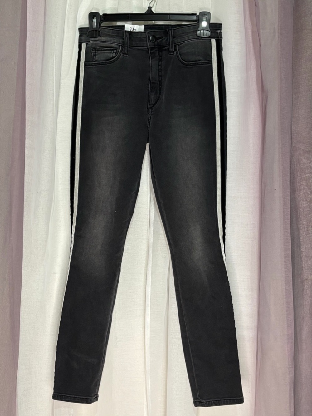 Joes Black Women's Skinny Jeans with Side Stripe